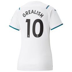 Camisola Manchester City Jack Grealish 10 Mulher Equipamento Segundo 2021-2022 Manga Curta